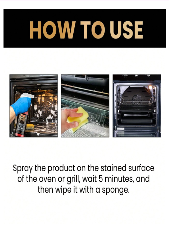 jakehoe Oven & Grill Cleaner - Oven And Grill Specific Degreaser, Deodorizer, Stain Remover