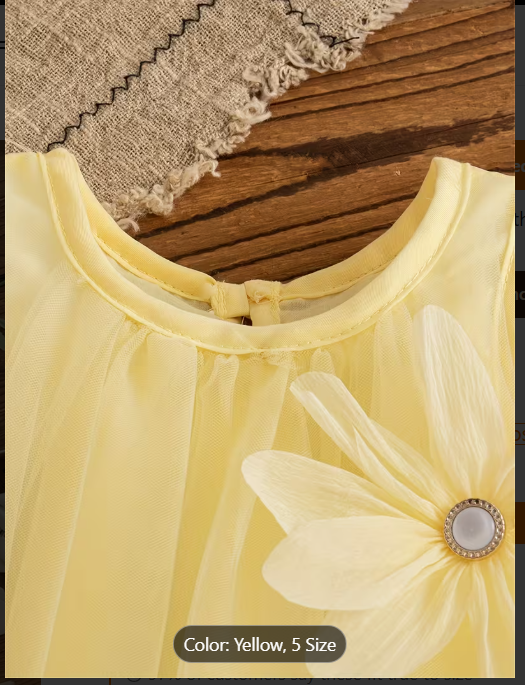 Charming Mustard Yellow Sleeveless Dress for Baby's 1st Birthday and Special Occasions - Fluffy Skirt and Smock Bodice Design