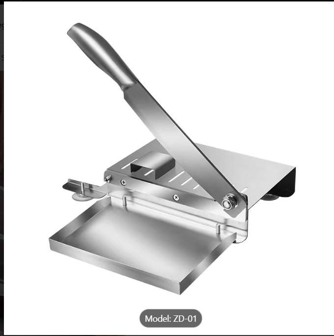 Stainless Steel Manual Meat Slicer – Frozen Meat, Beef & Vegetable Cutter for Home Kitchen