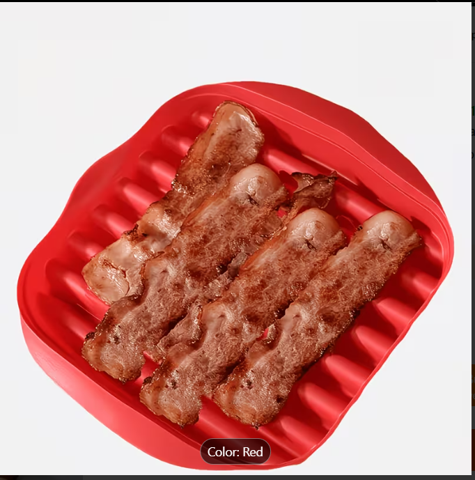 Relvorin Microwave Tray with Splatter Lid - Quick, Safe, and Mess-Free Cooking for Crispy Meals in Minutes