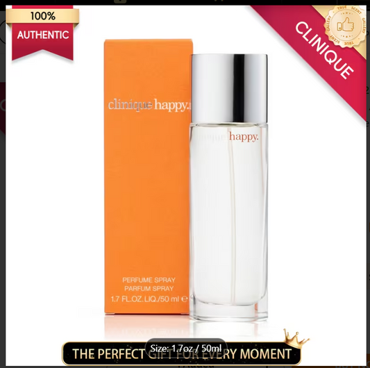 Clinique Happy Eau de Parfum for Women – 3.4oz / 1.7oz Fresh Citrus & Floral Perfume