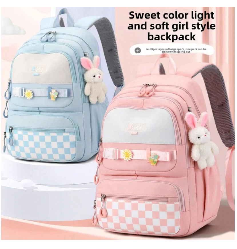 Stylish and Spacious School Backpack for Girls - Perfect for Students of All Ages