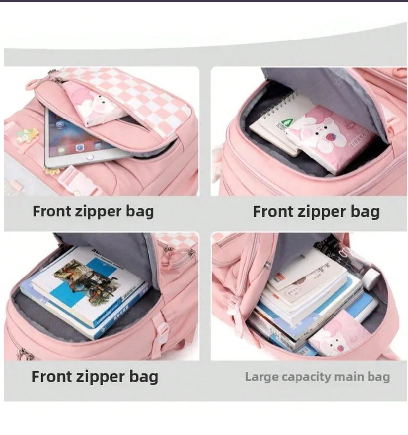 Stylish and Spacious School Backpack for Girls - Perfect for Students of All Ages