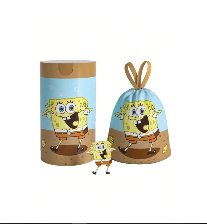 SpongeBob SquarePants Drawstring Trash Bags - 10, 50, or 100 Pack - Perfect for Home, Kitchen, and Restaurants!
