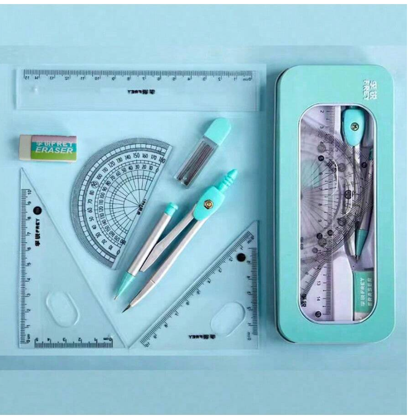High-Quality Multi-Function Compass and Ruler Set for Precision Measurement – Essential Back-to-School Tool