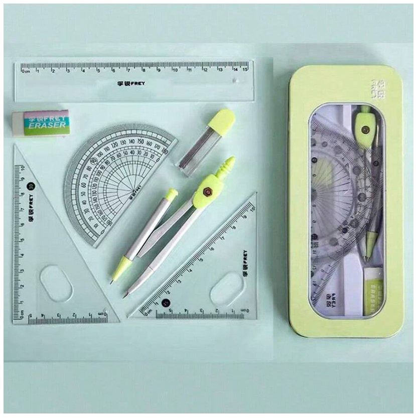 High-Quality Multi-Function Compass and Ruler Set for Precision Measurement – Essential Back-to-School Tool
