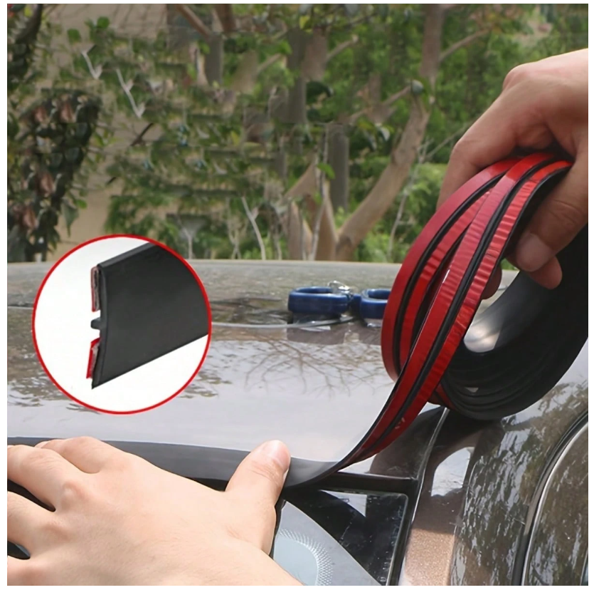 Universal Waterproof Car Roof Seal Strip - 200cm T-Shaped Windshield & Sunroof Leak Proof Solution
