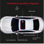 Universal Waterproof Car Roof Seal Strip - 200cm T-Shaped Windshield & Sunroof Leak Proof Solution