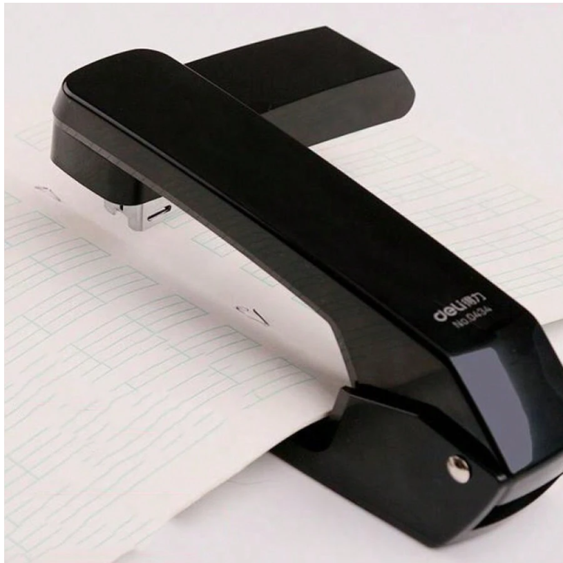 1pc 360° Rotating Stapler, Effortless Stapler, Multi-Functional Business Office Supplies, White, Can Bind 25 Sheets Of Paper At Once
