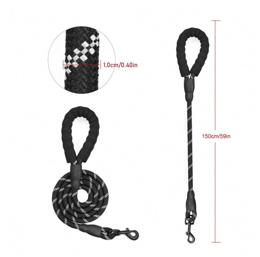 No-Pull Dog Harness – Adjustable Reflective Soft Padded Pet Vest with Handle & 2 Leash Clips