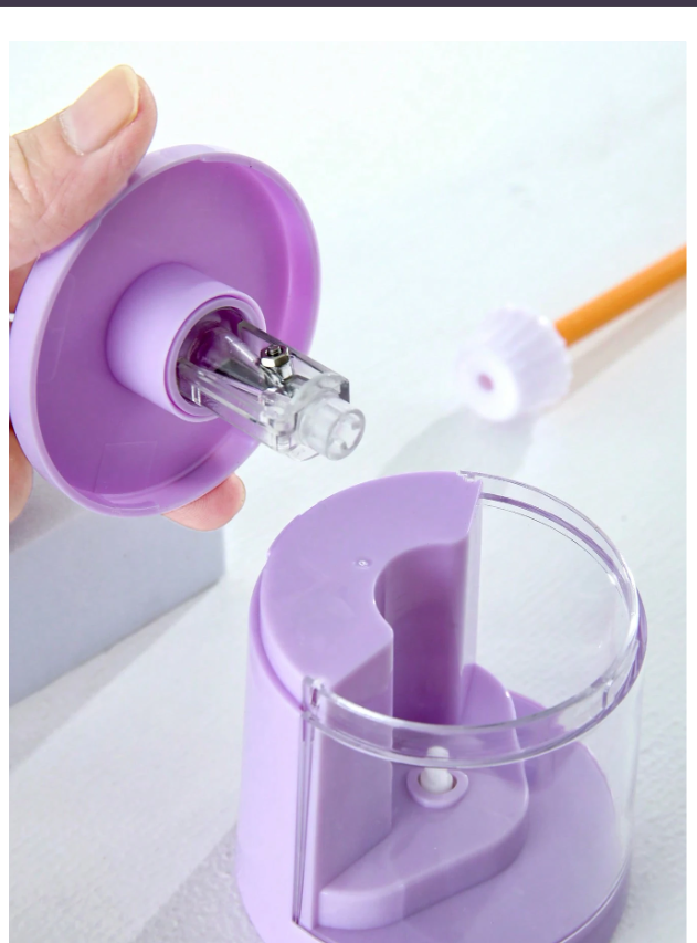 Automatic Electric Pencil Sharpener for Kids - Portable, Razor-Sharp Blades for School & Office Use, Multi-Color Options