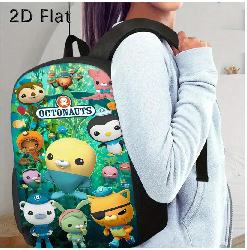 Octonauts Adventure 3-Piece Backpack Set with Lunch Bag and Pencil Case – Perfect for Students!