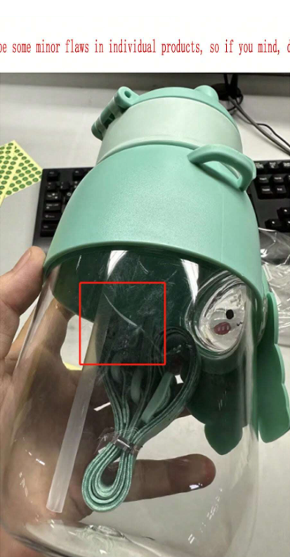 Cute and Portable 660ml Cartoon Water Bottle with Adjustable Strap for Outdoor Adventures