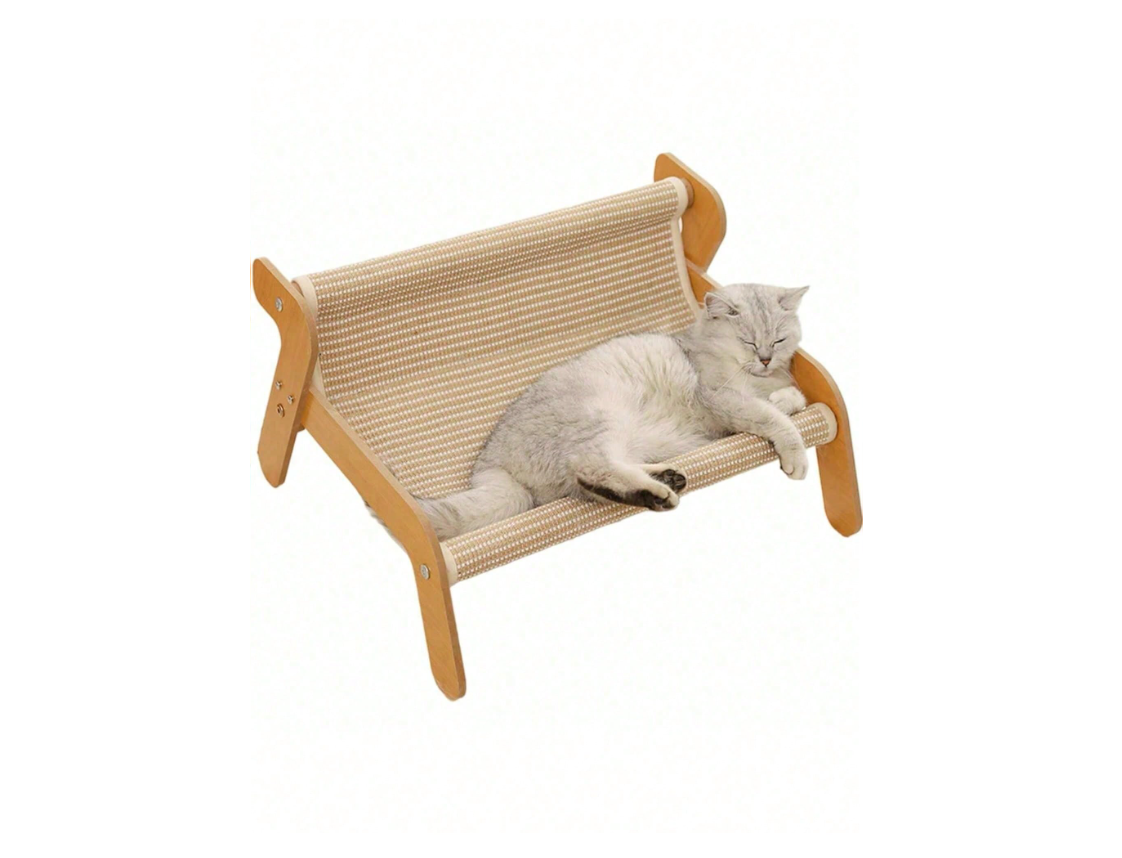 Cat Tree Shaped Cat Hammock Sofa - Durable Lint-Free Large Cat Scratching Post, 2-In-1 Resting And Scratching Pet Furniture, All Season Use