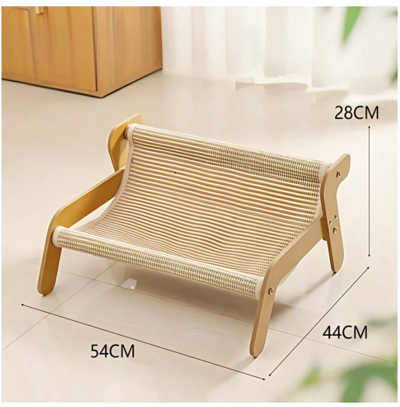 Cat Tree Shaped Cat Hammock Sofa - Durable Lint-Free Large Cat Scratching Post, 2-In-1 Resting And Scratching Pet Furniture, All Season Use