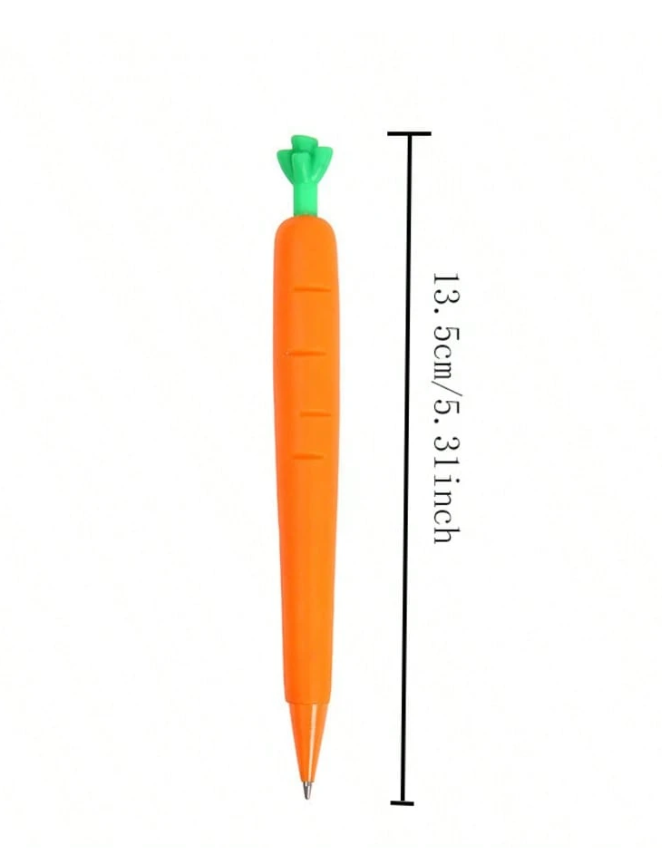 Cute Carrot Mechanical Pencil Set - 3PCS Adorable No-Jam Writing Tools for Back to School