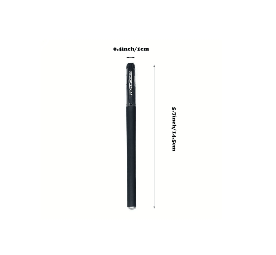 50-Pack Black Matte Gel Ink Pens - Extra Fine Tip, Smooth Writing, Smudge-Proof Office & School Supplies
