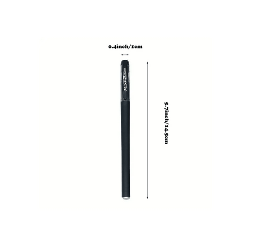 50-Pack Black Matte Gel Ink Pens - Extra Fine Tip, Smooth Writing, Smudge-Proof Office & School Supplies