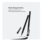 50-Pack Black Matte Gel Ink Pens - Extra Fine Tip, Smooth Writing, Smudge-Proof Office & School Supplies