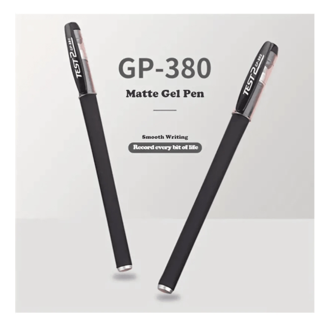 50-Pack Black Matte Gel Ink Pens - Extra Fine Tip, Smooth Writing, Smudge-Proof Office & School Supplies