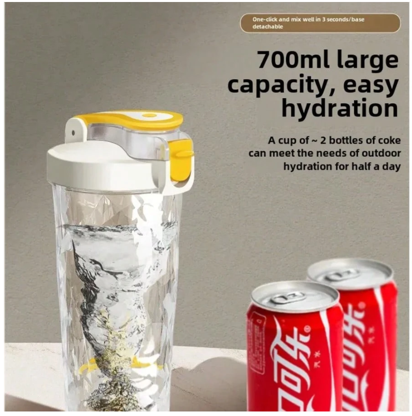 24oz USB Rechargeable Automatic Protein Shaker Cup - Perfect Blender Mixer for Fitness and Outdoor Use