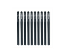 50-Pack Black Matte Gel Ink Pens - Extra Fine Tip, Smooth Writing, Smudge-Proof Office & School Supplies