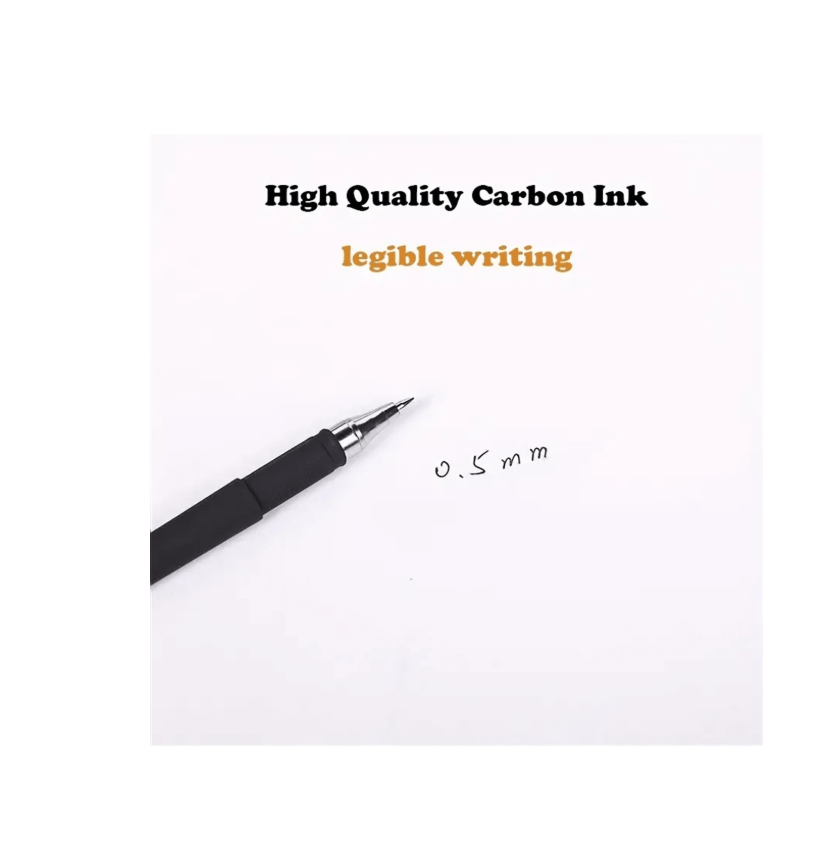 50-Pack Black Matte Gel Ink Pens - Extra Fine Tip, Smooth Writing, Smudge-Proof Office & School Supplies