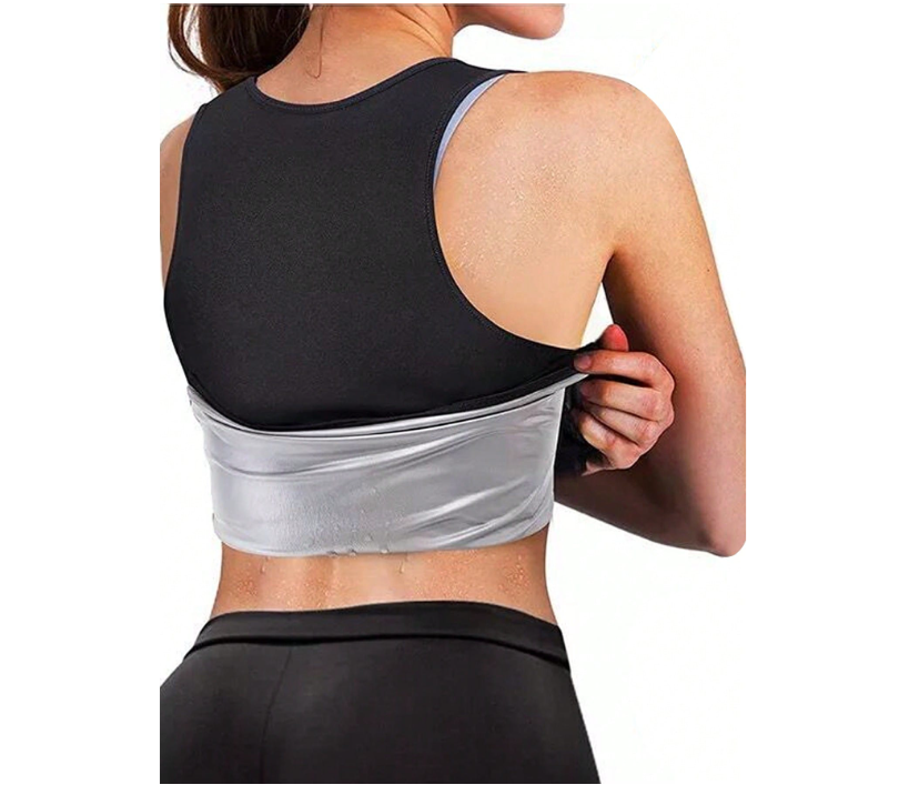 Women’s Elastic Waist Shaping Sauna Suit - Tight-Fitting Sports Sweatshirt for Ultimate Comfort and Support