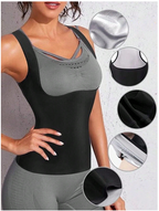 Women’s Elastic Waist Shaping Sauna Suit - Tight-Fitting Sports Sweatshirt for Ultimate Comfort and Support