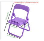 Creative Macaron Chair Phone Stand - Stylish Desktop Decor & Organizer for Home, Office, and Dorm