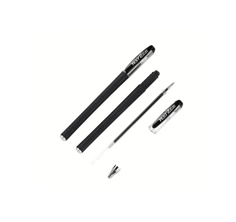 50-Pack Black Matte Gel Ink Pens - Extra Fine Tip, Smooth Writing, Smudge-Proof Office & School Supplies