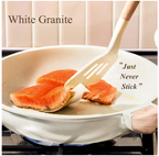 5-Piece Non-Stick Aluminum Cookware Set with White Ceramic Coating - Perfect Kitchen Essential & Gift for Moms