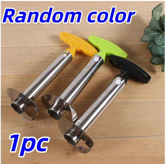 Stainless Steel Pineapple Slicer Tool for Easy Fruit Preparation - Perfect for Camping, Festivals, and Commercial Use
