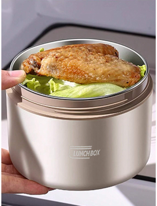 Stylish Stainless Steel Insulated Lunch Box Set - Perfect for Office and School Use!