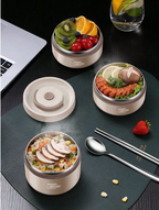 Stylish Stainless Steel Insulated Lunch Box Set - Perfect for Office and School Use!