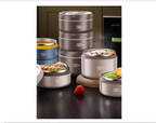 Stylish Stainless Steel Insulated Lunch Box Set - Perfect for Office and School Use!