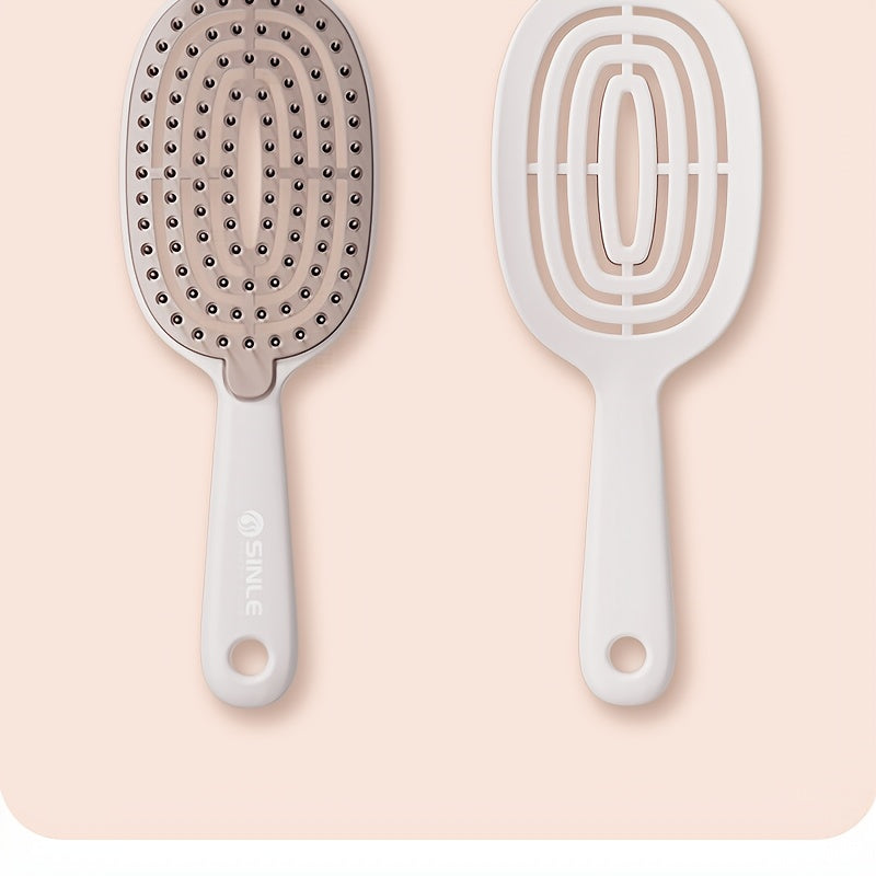Self-Cleaning Retractable Hair Brush - Easy-Clean Detangling Tool