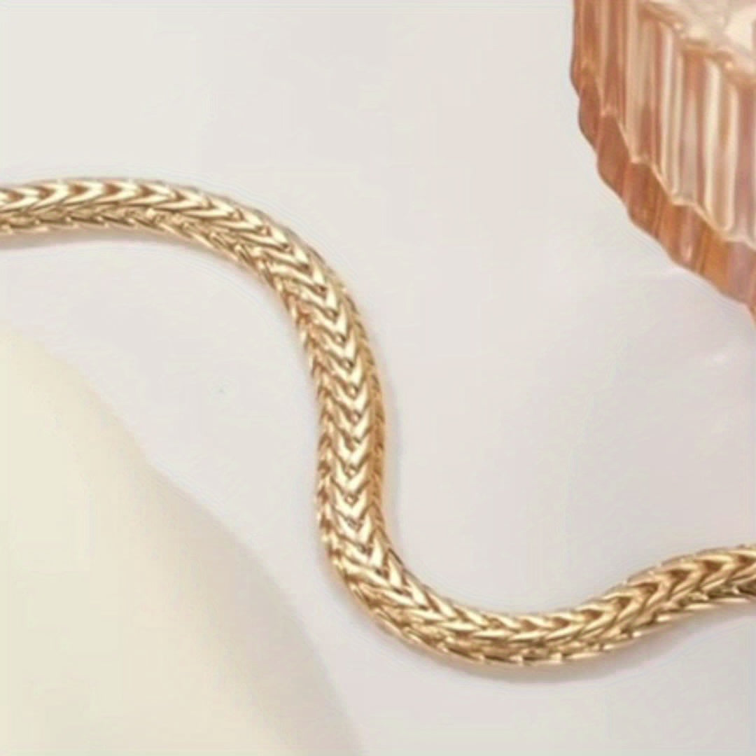 Title: 925 Sterling Silver Gold-Plated Twist Bracelet - 20g Unisex