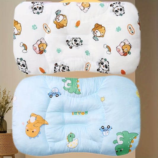 🦖 Cute Dinosaur & Panda Kids' Pillow (19.7x11.8 in): A-Grade Safe, Soft & Breathable (Machine Washable)