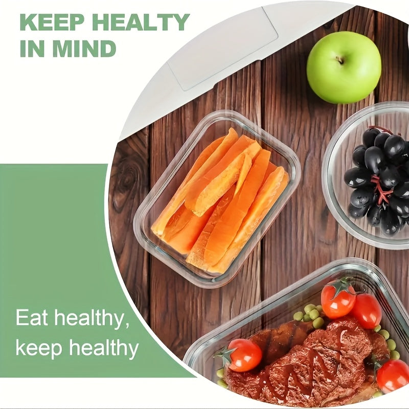 12-Piece Glass Food Storage Containers with Airtight Leak-Proof Lids