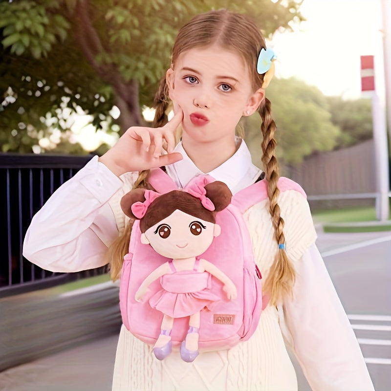 🎒 Cute Plush Animal-Shaped Kids' Backpack: Soft Preschool/Elementary School Bag with Detachable Toy (Ideal Gift/Party Favor)