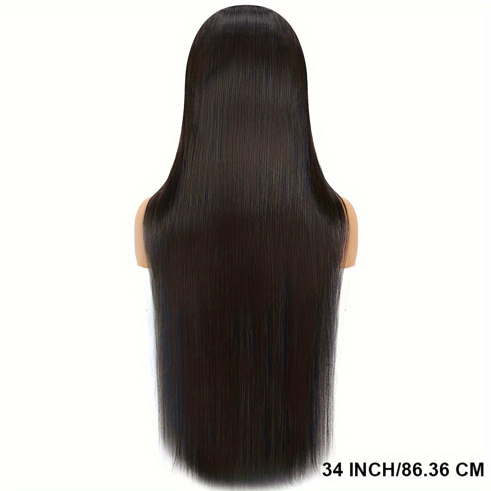 250% Density Brazilian Virgin Straight Wig with Bangs