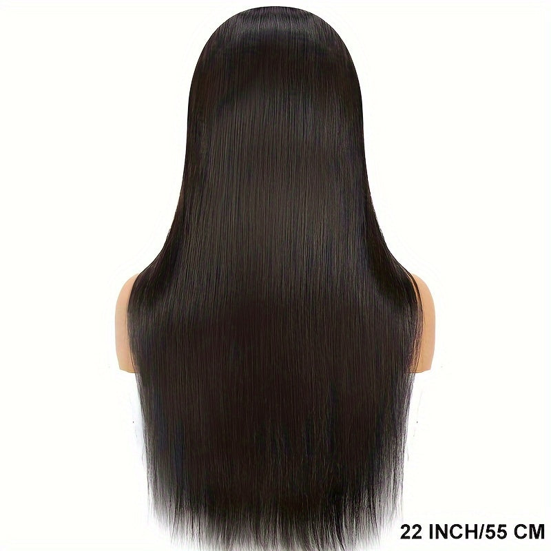 250% Density Brazilian Virgin Straight Wig with Bangs