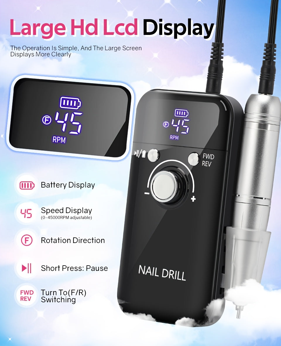 Professional Electric Nail Drill Machine (45000RPM)