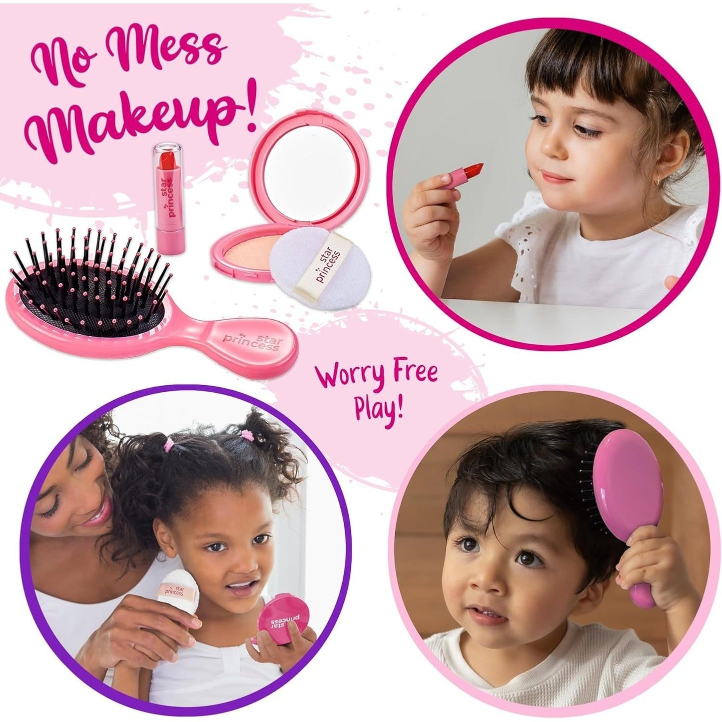 Play Purse Set for Toddlers with Pretend Makeup & Smartphone