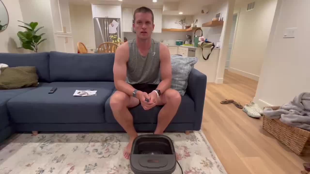 Collapsible Foot Spa with Heat, Bubbles, & Remote Control