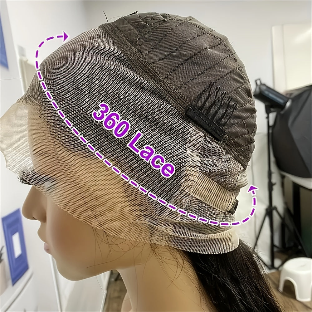 180% Density 360 Full Lace Frontal Human Hair Wig (Straight)