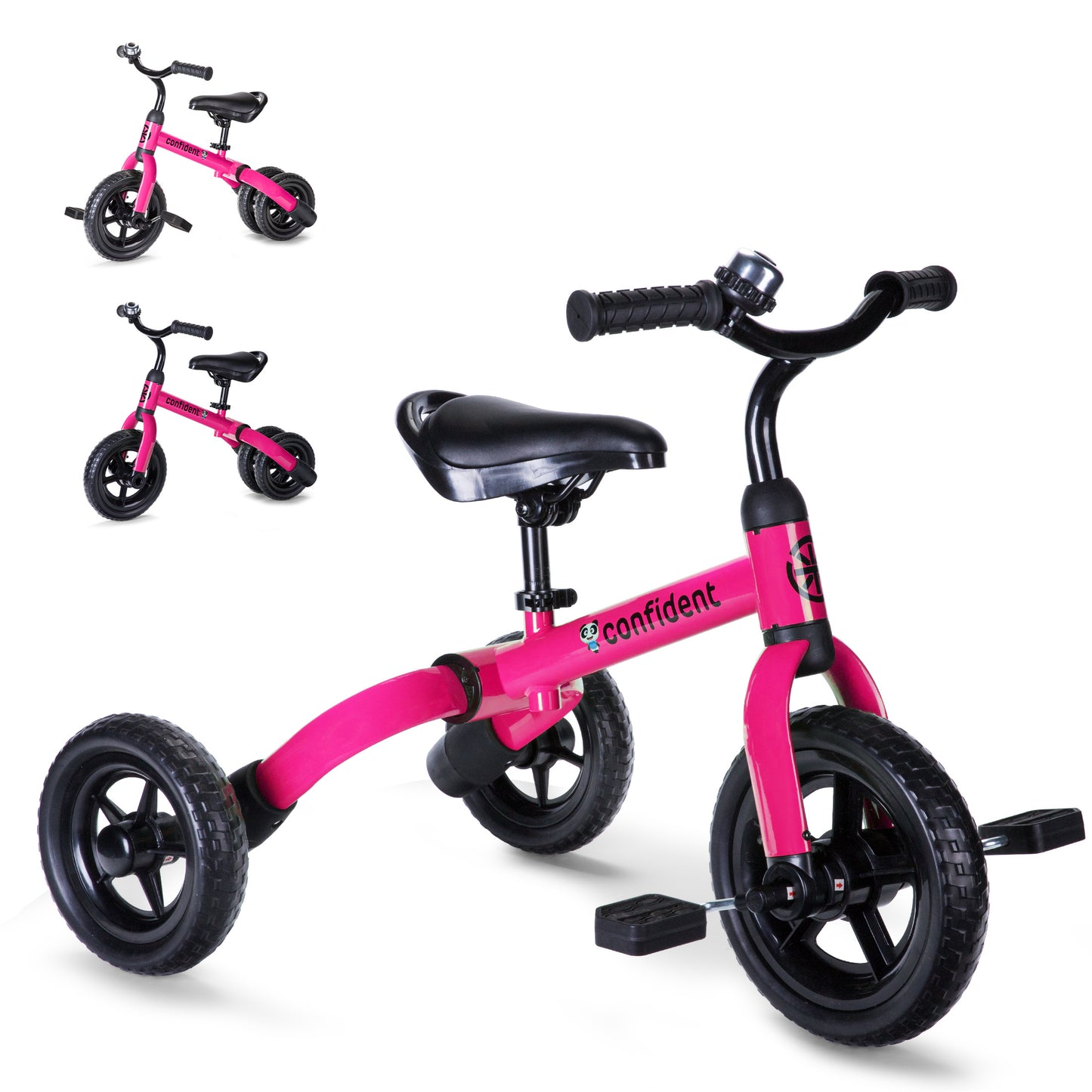 3-in-1 Kids Tricycle & Balance Bike (1-4 Years Old)