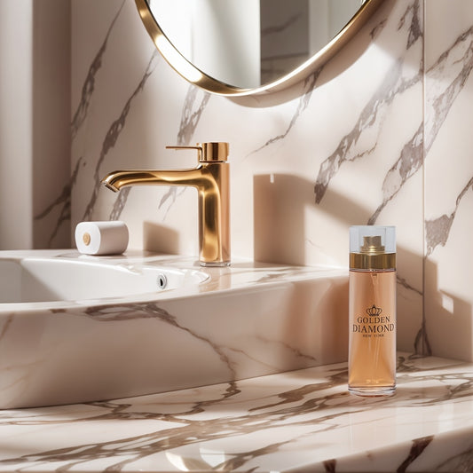 GOLDEN DIAMOND Natural Eau de Parfum Spray Perfume for Women, Daily Wear, 3.4fl.oz