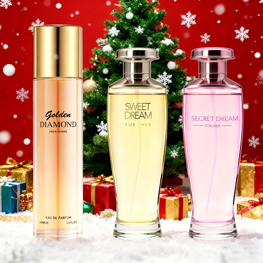 Women's 3-Piece Floral Oriental Perfume Set – Peony, Vanilla & Berry Notes